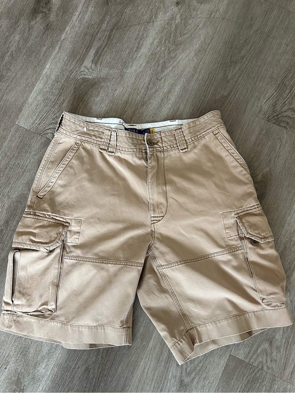 Polo Ralph Lauren Classic Men's Khaki Cargo Shorts - Unbranded